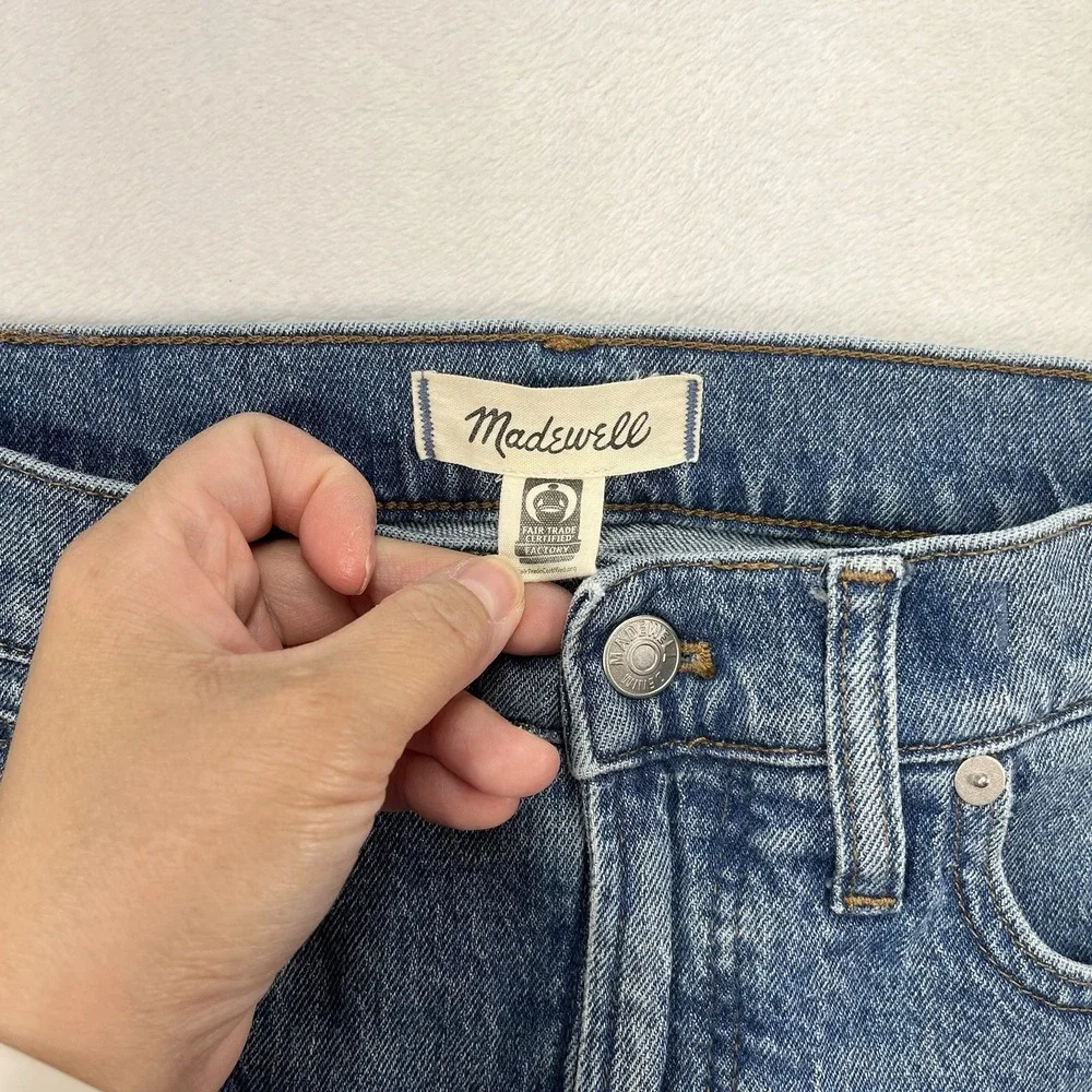 Madewell Mid-Rise Perfect Vintage Jean Womens 27 Medium Wash Casual Fall Winter